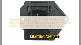 Hino 700 ventilatorventilatorweerstand 87138E0010 opgelost