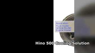 Hino 500 ventilatorkoppeling 16250 E0070 J08E-motor