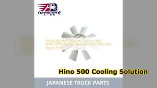 Hino 500 J08CT ventilatorbladvervanging 16306 1942