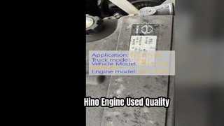 Hino J08C-motor gebruikt voor Hino 500-truck