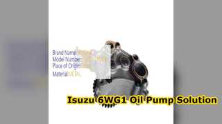 Isuzu 6WG1 oliepomp 8974318770 voor ZX460 ZX450 graafmachines
