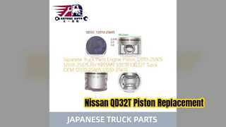 Nissan QD32T motorzuiger 12010 2S605 vervanging