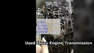 Gebruikte Isuzu 6HE1 motortransmissie te koop