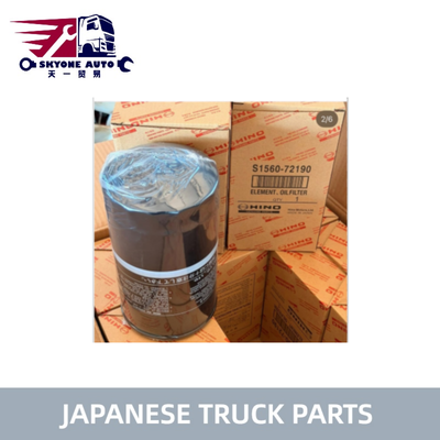 S1567-72190 15607-1290 156130-EV030 Oliefilter voor HINO 500 KOBELCO SANY Hoge Kwaliteit Japanse Truck Onderdelen