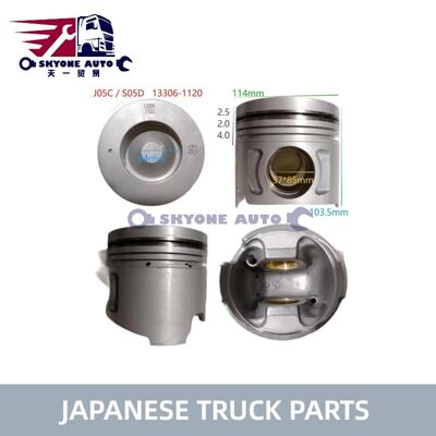 Hino-motoronderdelenzuiger Assy 13306-1120 Gebruik voor HINO 500 J05CT S05C S05D-vrachtwagen