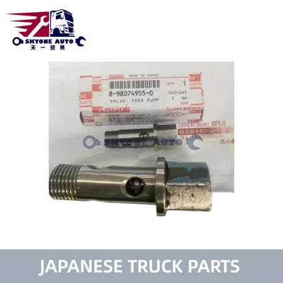 Japanse truckonderdelen Brandstofpompklep 8980749550 8-98074955-0 voor ISUZU NPR71 NQR75 4HK1 6HK1 Vrachtwagen ISUZU VRACHTWAGENONDERDELEN